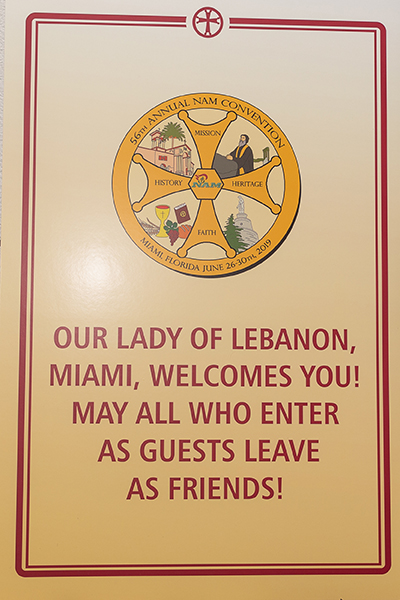 Our Lady of Lebanon Maronite Catholic parish in Miami hosted the 56th annual Maronite convention, held in Miami Beach, June 26-30.