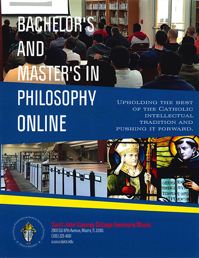 This year, St. John Vianney became the only freestanding college seminary in the U.S. to offer fully accredited online degrees in philosophy for seminarians, those in religious life, and lay people.