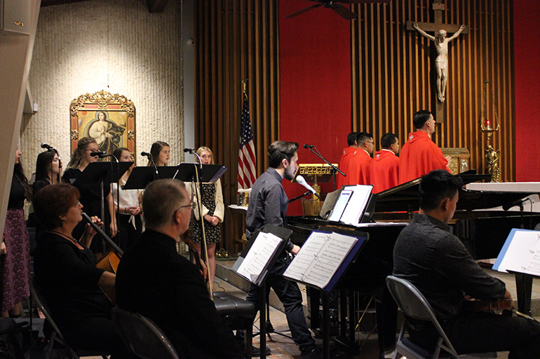 University of Miami students join musicians for the Mass marking the opening of the academic year at UM.