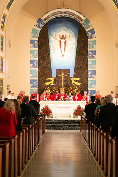 View of St. Anthony Church in Fort Lauderdale as Archbishop Thomas Wenski presides at the 30th annual Red Mass of the Broward County-based St. Thomas More Society of South Florida. Catholic judges, lawyers and other legal professionals attended the event Sept. 26.