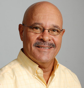 Basil Christie is a former director of religious education for the Nassau Archdiocese who went on to work at an insurance company and now coordinates the Nassau Archdiocese's hurricane preparedness and recovery efforts.