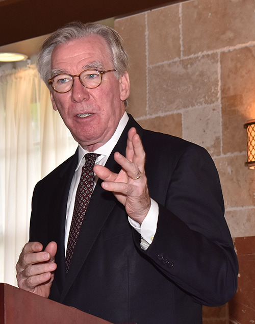 John Garvey, president of Catholic University of America, speaks at the annual White Cross Brunch in Miami.