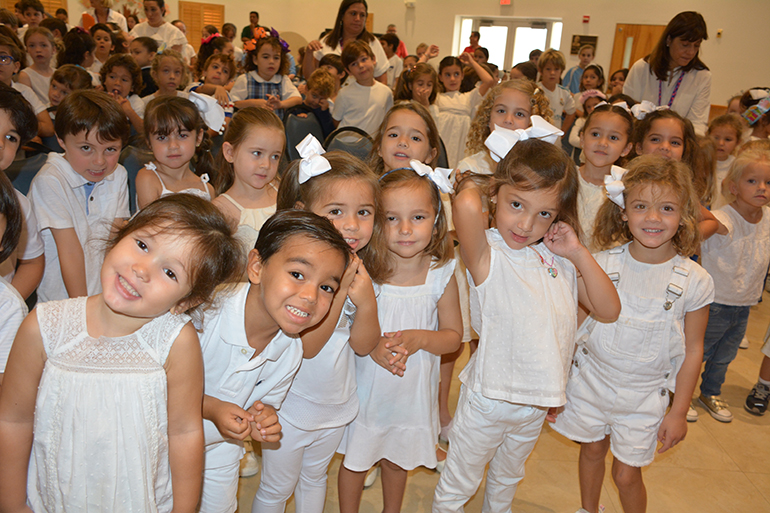 A sea of white descended on St. Agnes Academy as the school set aside one day in October as White Dress Down Day, a fundraiser for a local pregnancy center. It was one of a number of events marking Respect Life Month at the Key Biscayne school.