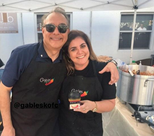 Team Fernando Cancino were the first place winners in the Judge's Choice category of the annual Gables Chili Fest and Cook-Off organized by the Coral Gables Knights of Columbus.