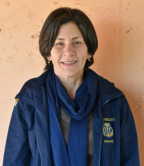 Fanny Garcia-Dubus is the tour director for the semi-annual trips to Lourdes.