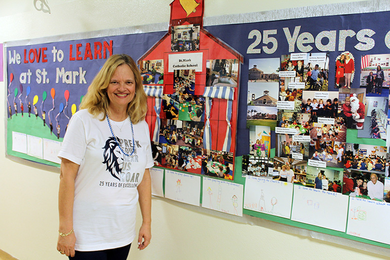 As PreK4 teacher for 24 years, Michelle Davis has helped lay the foundation of education for the smallest at St. Mark School, which is currently celebrating its 25th anniversary.