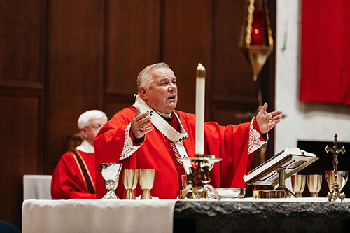 Miami Archbishop Thomas Wenski, accompanied by all of Florida's bishops, was the main celebrant of the 45th annual Red Mass of the Holy Spirit which concluded the 2020 Catholic Days at the Capitol.