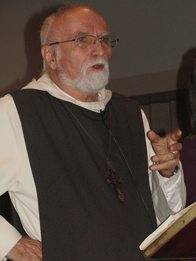 Father Jacques Philippe speaks about families and the Beatitudes at St. Augustine Church in Coral Gables, March 6, 2020. “The reality of the family is that we can’t plan everything. It’s always a surprise," he told those gathered at the church.