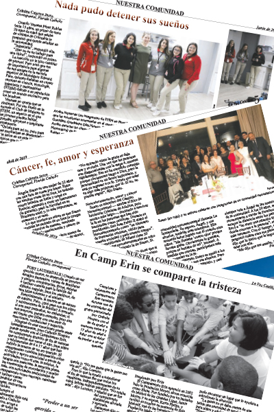 Historias ganadoras de La Voz Católica escritas por la reportera independiente Cristina Cabrera Jarro.