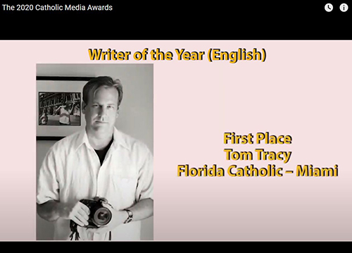 "I think Tom was the only reporter in the entire country covering this story for the Catholic Church," wrote Ana Rodriguez-Soto, editor of the Miami edition, in her nomination letter.