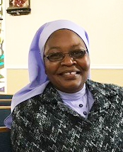 Sister Sister Mary Angela Ogoke, Daughters of Mary, Mother of Mercy, marking 25 years of religious profession.