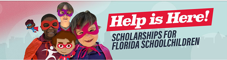 Image on the home page of Step Up for Students, one of two approved scholarship funding organizations in Florida.