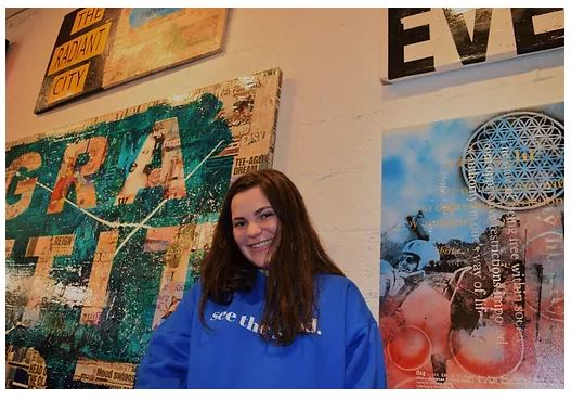 Sofia Farres, a senior at Immaculata-La Salle High School in Miami, runs See the Good, a company that features apparel and other items but also uses social-media platforms to encourage positivity and community service.