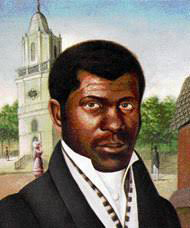 Pierre Toussaint, born into slavery in Haiti, is the only lay person buried in the crypt of St. Patrick Cathedral in New York. He died in 1853.