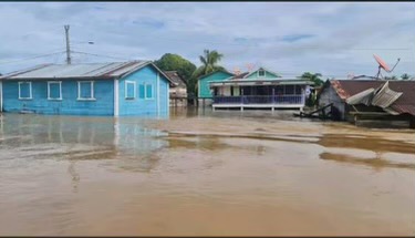 Image of some of the destruction caused by Hurricane Eta in the Diocese of Siuna, Nicaragua, provided by Father Flavio Murillo, vicar general of the diocese. Eta struck as a Category 4 storm Nov. 3, 2020. A second hurricane, Iota, struck the same area 14 days later.