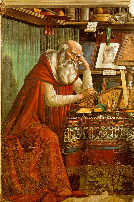 San Jerónimo en su Estudio. Domenico Ghirlandaio.