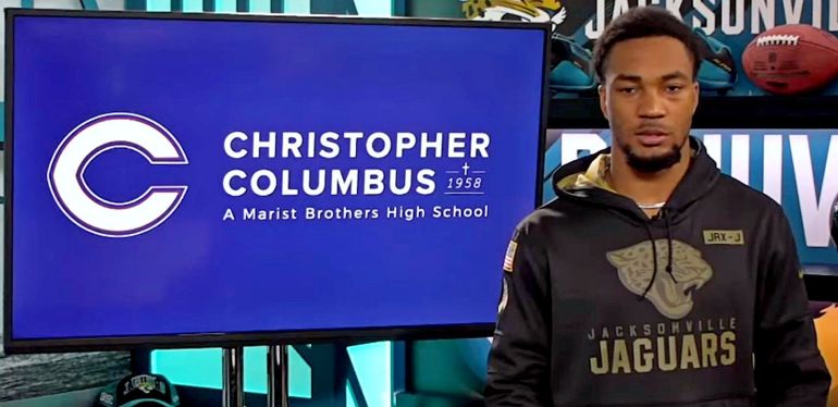CJ Henderson of the Jacksonville Jaguars announced his $ 250,000 donation to his alma mater, Christopher Columbus High School, via YouTube video.
