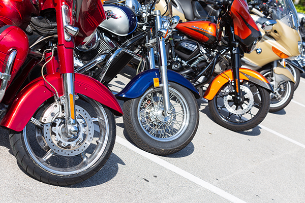 Motorcycles are seen ready for action as more than 20 participants from around Florida took part in the first Knights of Columbus-affiliated Ride for Vocations conducted in conjunction with the Knights on Bikes organization of Florida and held May 27, 2021 starting at St. Katharine Drexel in Weston.