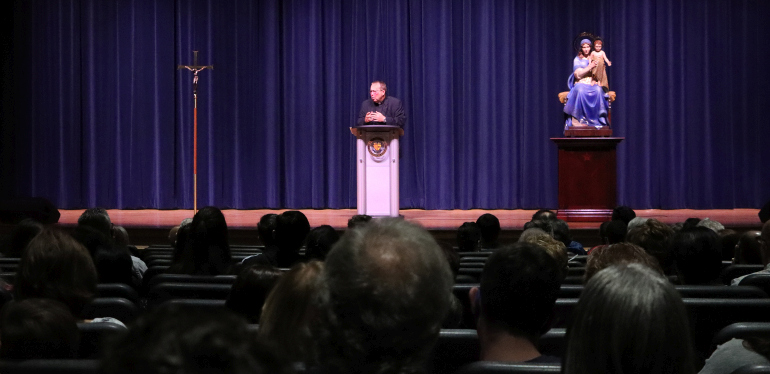 Praying the rosary is a natural response to tragedies like the recent collapse of a Miami Beach condo, said Jesuit Father Guillermo Garcia-Tuñon, president of Belen Jesuit Preparatory School.