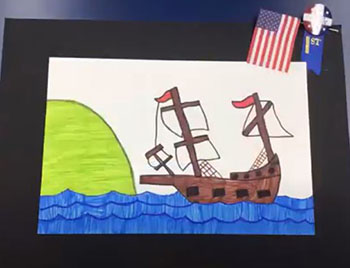 June 2021
Deerfield Beach
A drawing of the Mayflower, created by a student at St. Ambrose School, was awarded first place at the school's visual art exhibit.