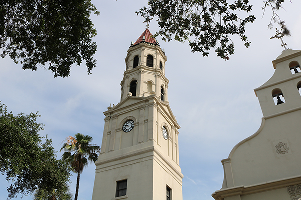 The Cathedral Basilica of St. Augustine is located in the heart of the city and visited by people from around the world. It is the oldest active Catholic faith community in the United States, founded in 1565.