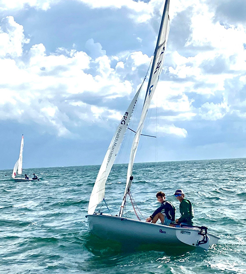 Immaculata-La Salle High School's sailors won both A and B divisions with just 23 total points at the South Atlantic Intercollegiate Sailing Association's High School regatta, held Oct. 2, 2021 at Historic Virginia Key Beach Park.