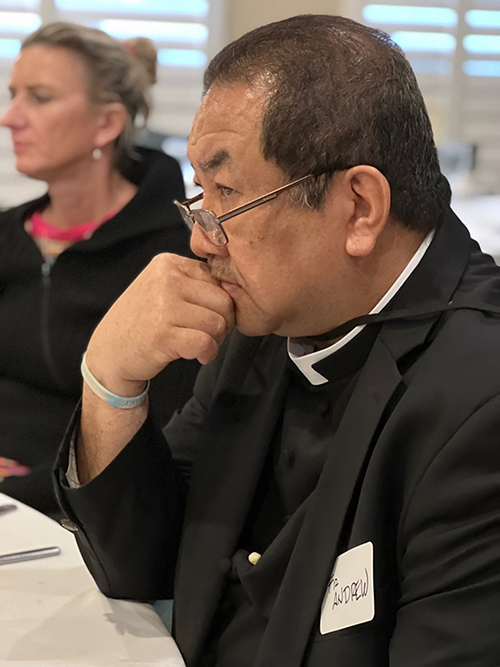 St. Bartholomew's pastor, Father Andrew Chan-A-Sue attended his first Luncheon4Life as a guest of his parishioner and Respect life parish representative, Gabriela Cejnarova.