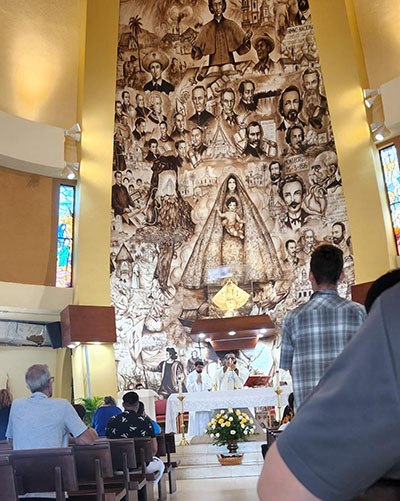 Archdiocesan seminarians attend Mass at the Shrine of Our Lady of Charity during the second day of their annual convocation, which took place Aug. 1-4, 2022.