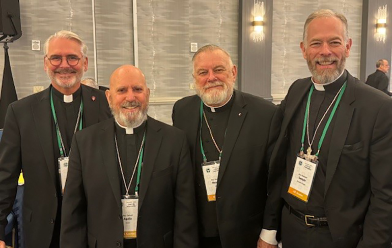 4 Bearded bishops: Currently attending the U.S. bishops' annual fall meeting in Baltimore, Archbishop Thomas Wenski found some kindred types among his fellow archbishops: All of them, like him, have grown beards over the past few months. Pictured, from left: Archbishop Paul Coakley of Oklahoma City; Archbishop Samuel Aquila of Denver; Archbishop Wenski; and Archbishop Alexander Sample of Portland, Oregon.