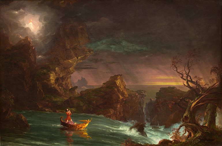 The Voyage of Life: Manhood, 1842. Oil on canvas. Thomas Cole. (Public domain)
