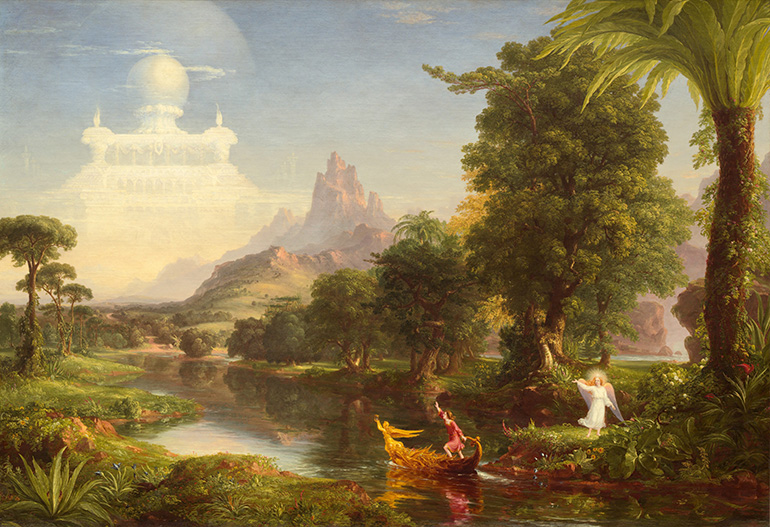 The Voyage of Life: Youth, 1842. Oil on canvas. Thomas Cole. (Public domain)