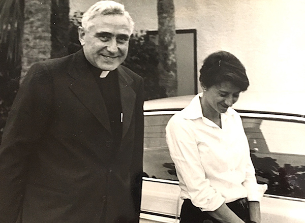 Argentine Cardinal Eduardo Pironio, who was beatified Dec. 17, 2023, is seen here in this file photo with The Voice and La Voz reporter Araceli Cantero, who interviewed him when he stopped by Miami on his way to meetings throughout North America and Rome.