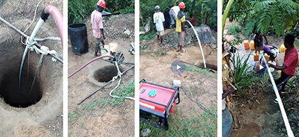 Gracias a las donaciones recibidas a través de la organización KèPoze for Haití se han instalado pozos de agua para regar plantas de café y para consumo doméstico en la Diocese de Fort Liberté, en Haití.