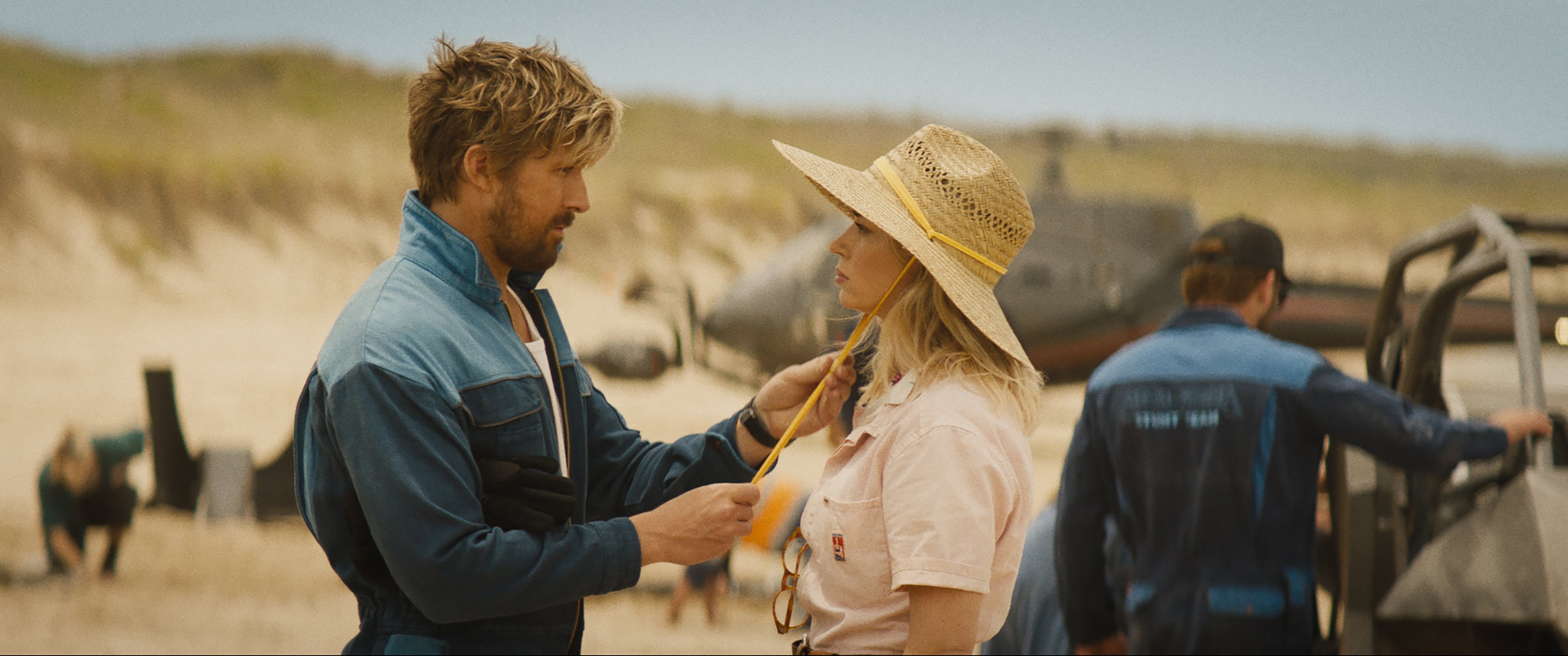 Ryan Gosling and Emily Blunt star in a scene from the movie "The Fall Guy." The OSV News classification is A-III -- adults. The Motion Picture Association rating is PG-13 -- parents strongly cautioned. Some material may not be suitable for children. (OSV News photo/Universal)
