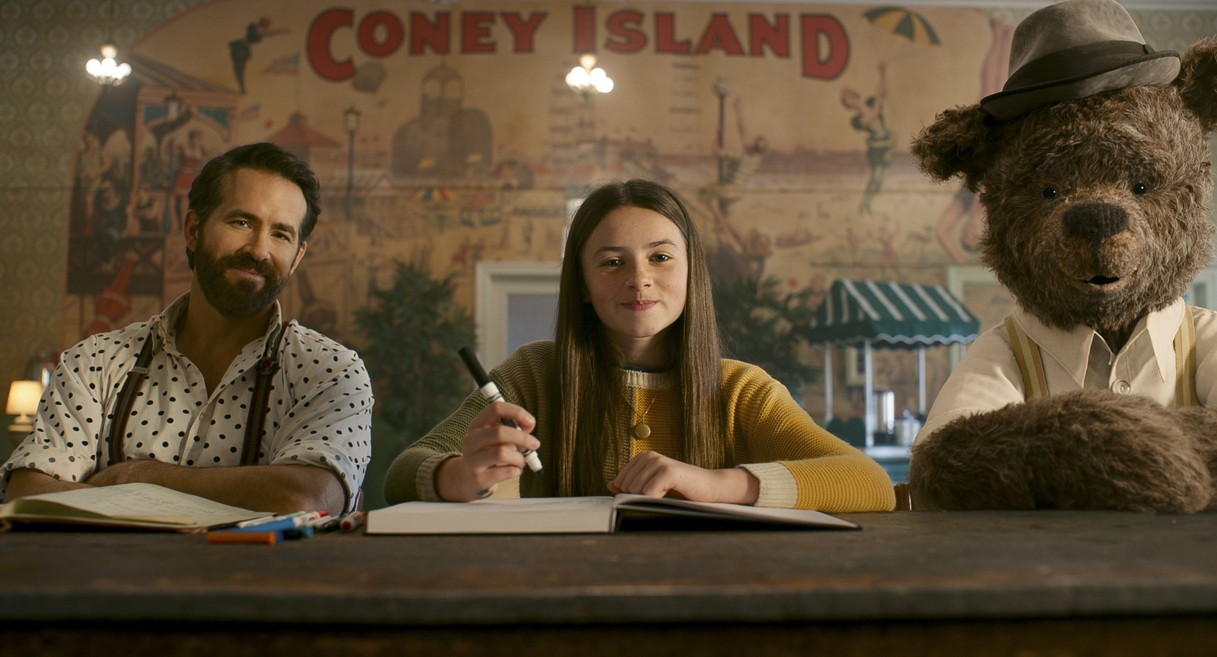 Ryan Reynolds, Cailey Fleming and Louis Gossett Jr. (Lewis) star in a scene from the movie "IF." The OSV News classification is A-II -- adults and adolescents. The Motion Picture Association rating is PG -- parental guidance suggested. Some material may not be suitable for children. (OSV News photo/Paramount Pictures)