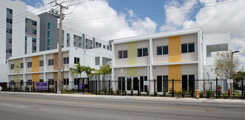 View of Wenski Groves, an affordable housing complex that includes 30 apartments, 20 efficiencies and 10 one-bedroom units. This new Catholic Charities development was blessed by Archbishop Thomas Wenski during a ceremony on April 26, 2024.