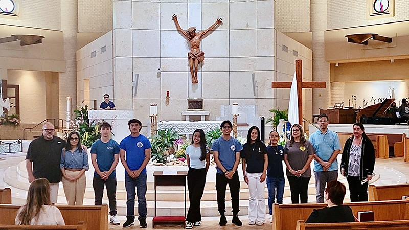Some participants from St. Mark the Evangelist Parish in Southwest Ranches that will attend the National Eucharistic Congress next July in Indianapolis, Indiana.