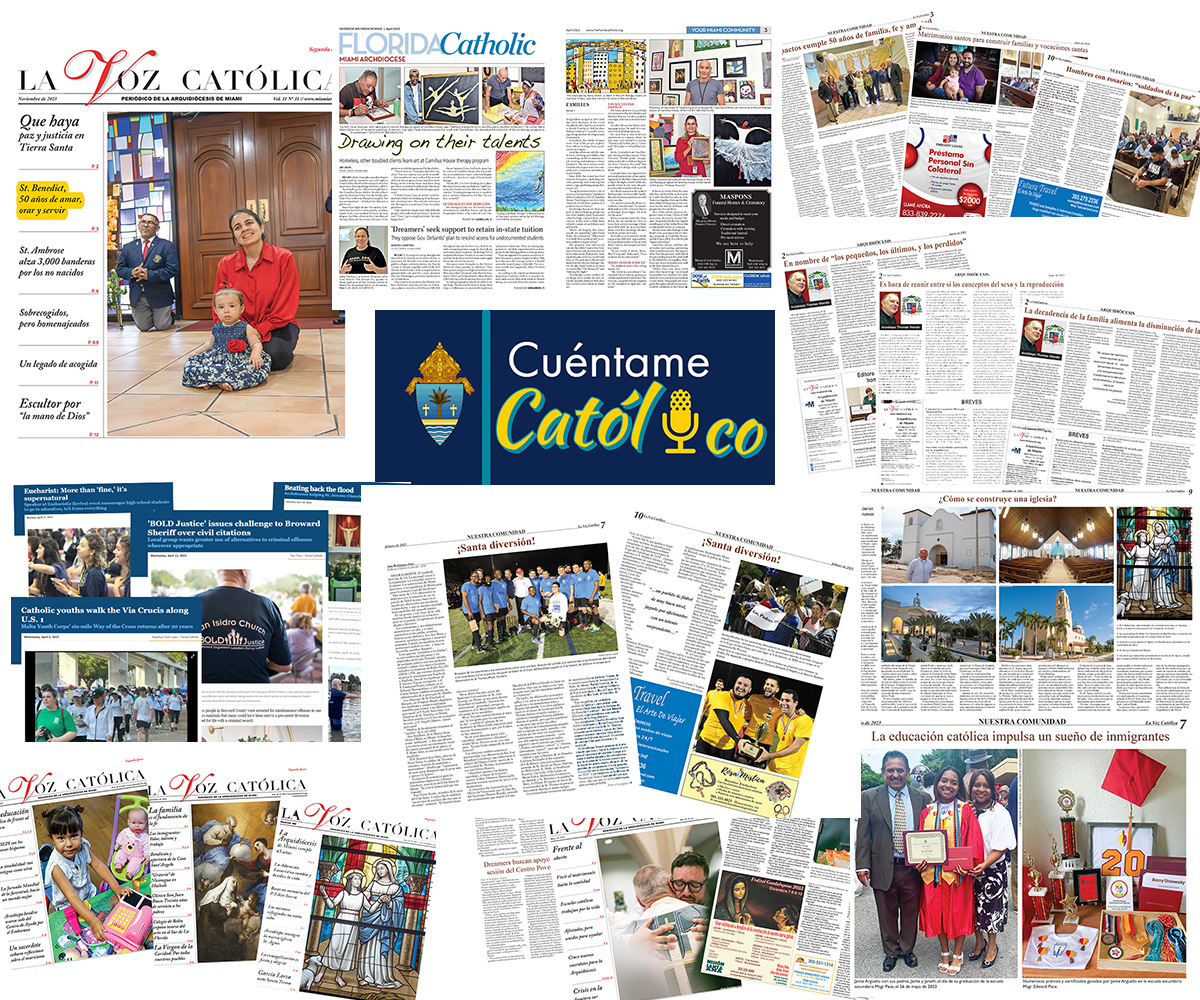 Archdiocese of Miami newspapers, its podcast and its archbishop all won awards for excellence from the Catholic Media Association, given at the annual gathering of Catholic journalists and media professionals and held June 18-21, 2024, in Atlanta.