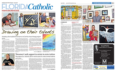 Best Feature Writing – Non-Weekly: Second place, Florida Catholic Miami, Jim Davis.