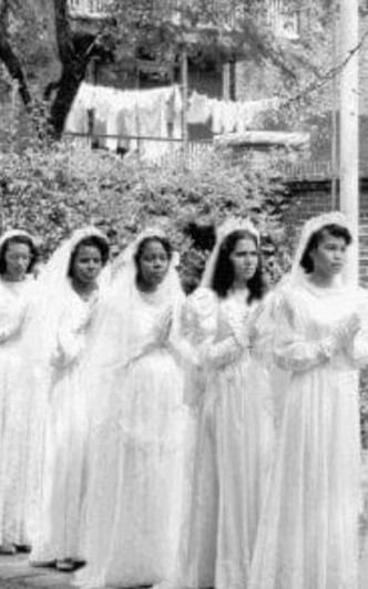 First communion of Sister Anunciata Fernandez in Cuba.