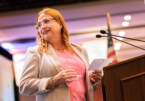 Evelyn Molina of Catholic Charities Miami was named Head Start director of the year for Miami-Dade County during an annual conference and awards luncheon for Head Start of Miami-Dade County Aug. 9 at the DoubleTree Hotel Miami Airport.