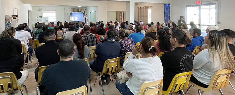 Dozens of people attended the Jan. 15, 2025 Catholic Legal Services information session at Corpus Christi Parish in Miami to clarify immigration questions and learn about their rights.