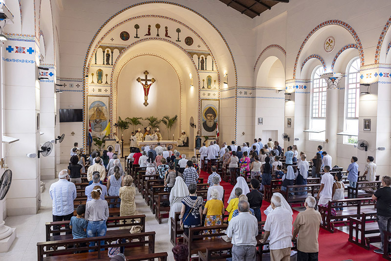 Miami Archbishop Thomas Wenski traveled to Havana Cuba April 24 for a Mass of Thanksgiving following the restoration of the old Santo Tomás de Villanueva campus chapel there. Cardinal Juan de la Caridad García, Archbishop of Havana, presided.