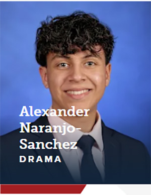 Alexander Naranjo-Sanchez Silver Knight winner in Drama for Christopher Columbus High School, Miami.
