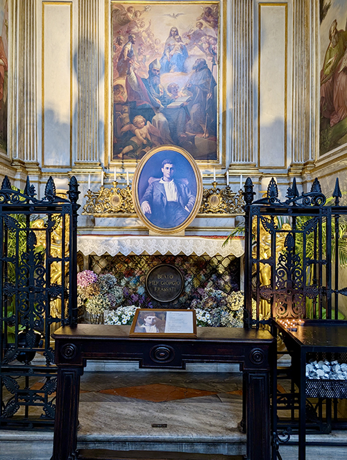 Monica Kan took this photo of the tomb of Blessed Pier Giorgio Frassati in Turin, Italy, in May 2025. Frassati, who was a young adult, will be canonized on September 7, 2025.