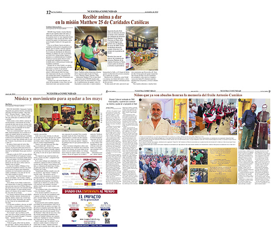 Best Reporting on Social Justice Issues – Call to Family, Community and Participation: Second place, La Voz Católica – Jim Davis, Araceli Cantero, and Cristina Cabrera-Jarro.