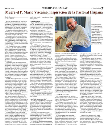 Best Reporting on Vocations to Priesthood, Religious Life or Diaconate: Third place: La Voz Católica – Rocío Granados.