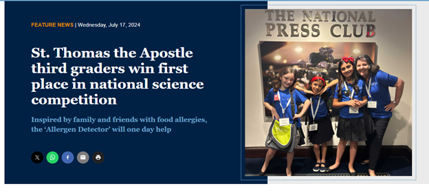 Best Reporting on a Special-Age Group – Children and Teens Younger than 18: Third place: Florida Catholic – Cristina Cabrera-Jarro.