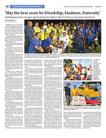 Best Sports Journalism – Sports News: Honorable mention, La Voz Católica, Rocío Granados