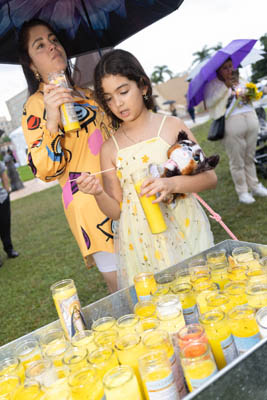 Aniela Alejandra Garcia and her mother Yeily Garcia lit candles  Sept. 8, 2025 at the The National Shrine of Our Lady of Charity in Miami, affectionately known as La Ermita de La Caridad, for the annual feast of Our Lady of Charity and the  25th anniversary of La Ermita’s designation as a National Shrine by the United States Conference of Catholic Bishops in 2000.